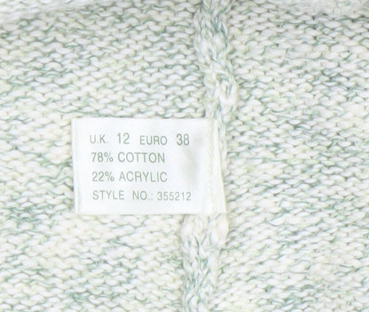 Womens UK Size 12 Kaliko Ivory Cardigan Jumper
