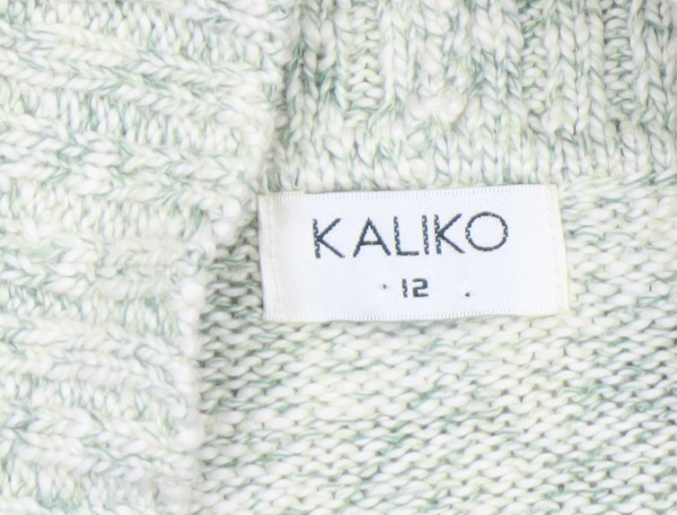 Womens UK Size 12 Kaliko Ivory Cardigan Jumper