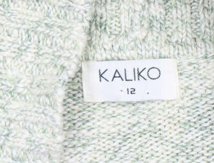 Womens UK Size 12 Kaliko Ivory Cardigan Jumper