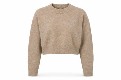 Womens UK Size L Zara Beige Pullover Jumper