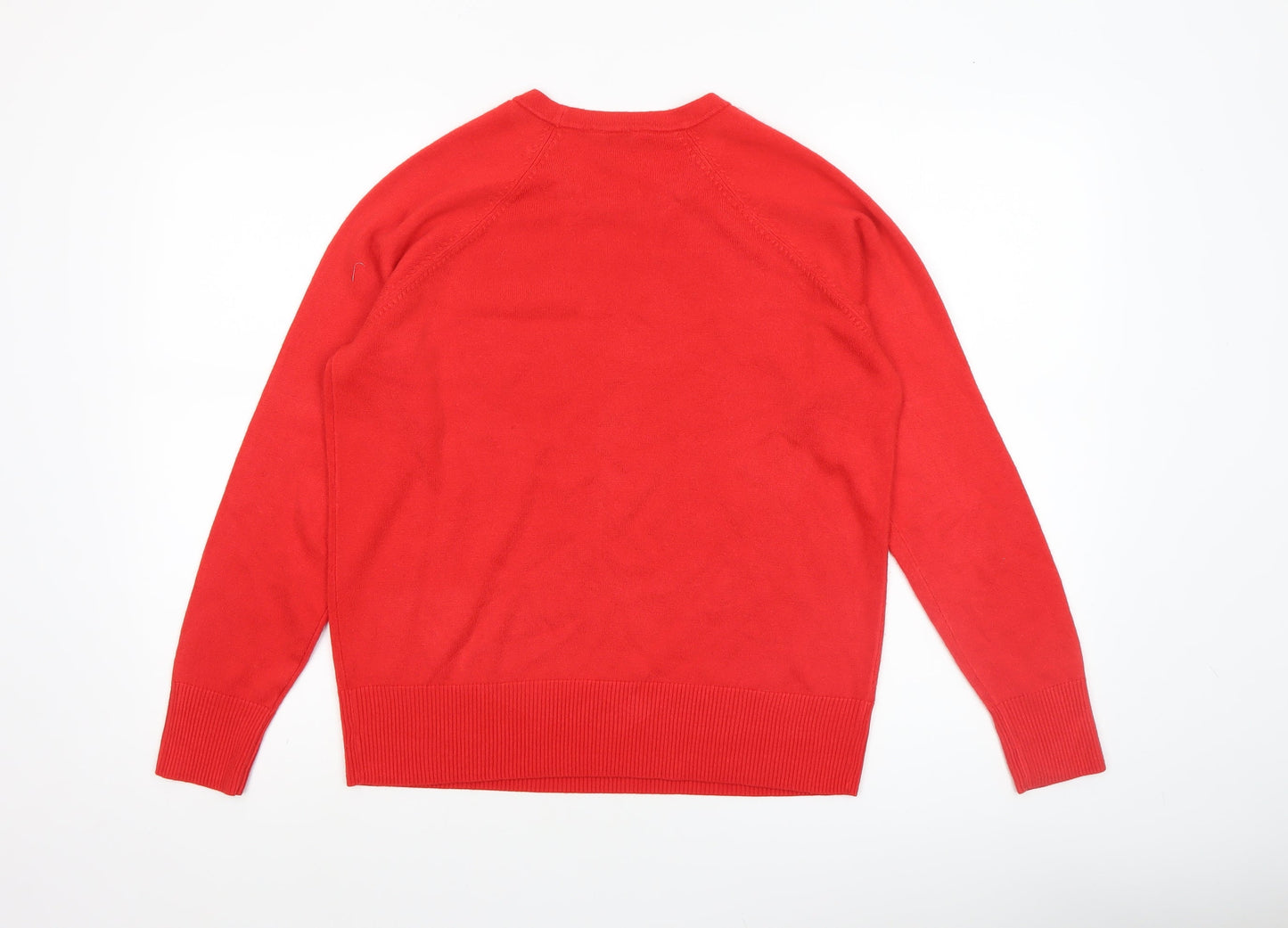 Womens UK Size 12 M&Co Red Pullover Jumper
