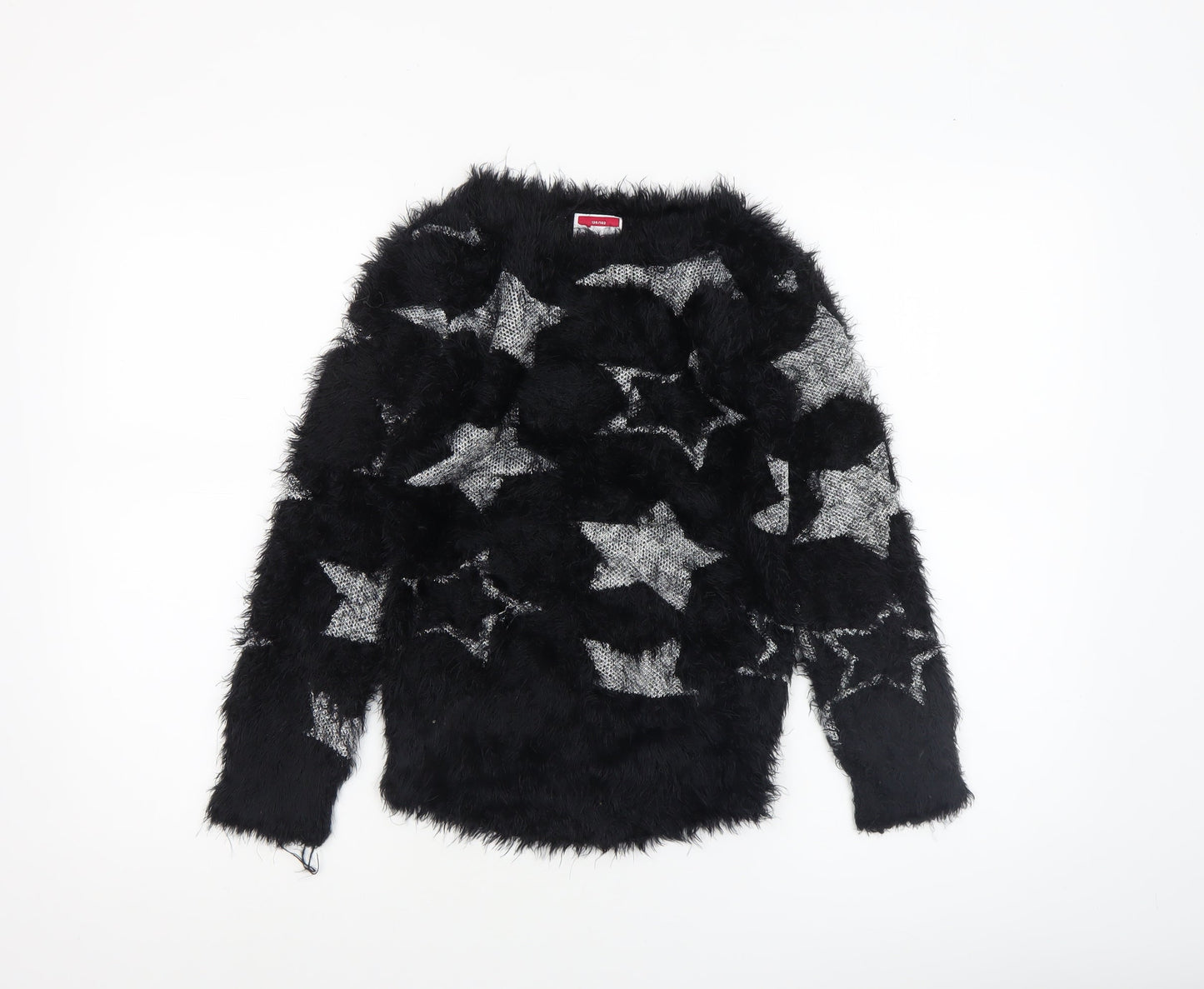 Girls UK Size 9-10 Years Yigga Black Pullover Jumper