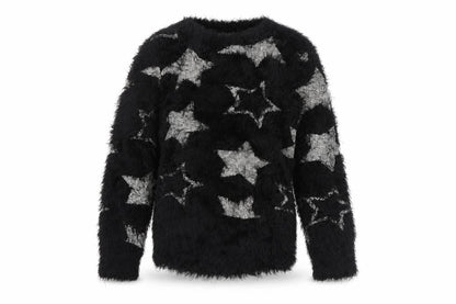 Girls UK Size 9-10 Years Yigga Black Pullover Jumper