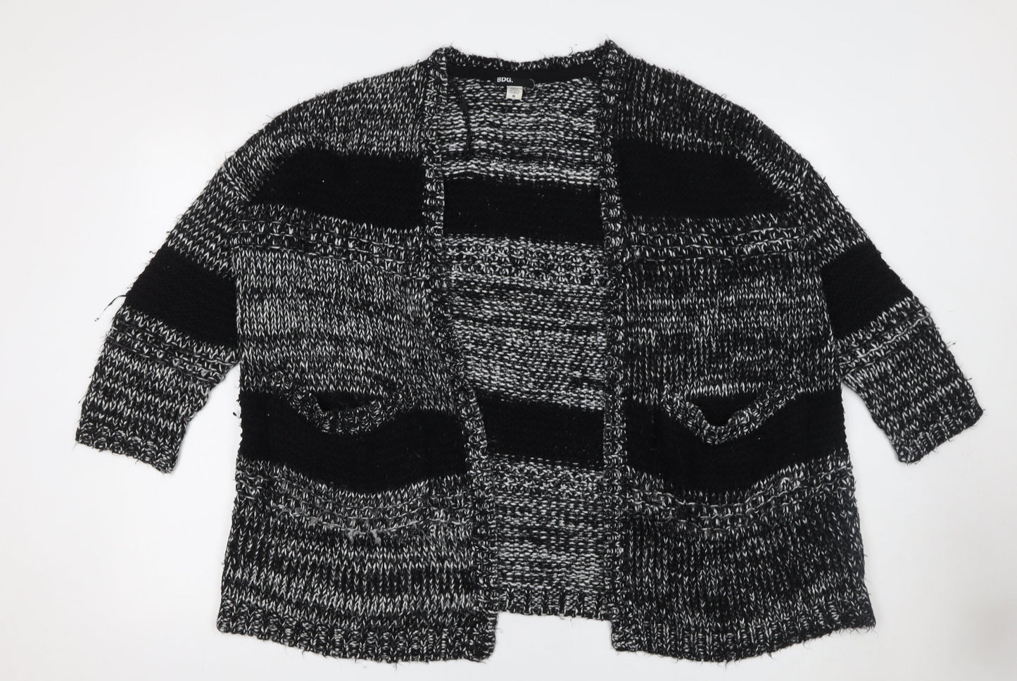 Womens UK Size S BDG Black Cardigan Jumper