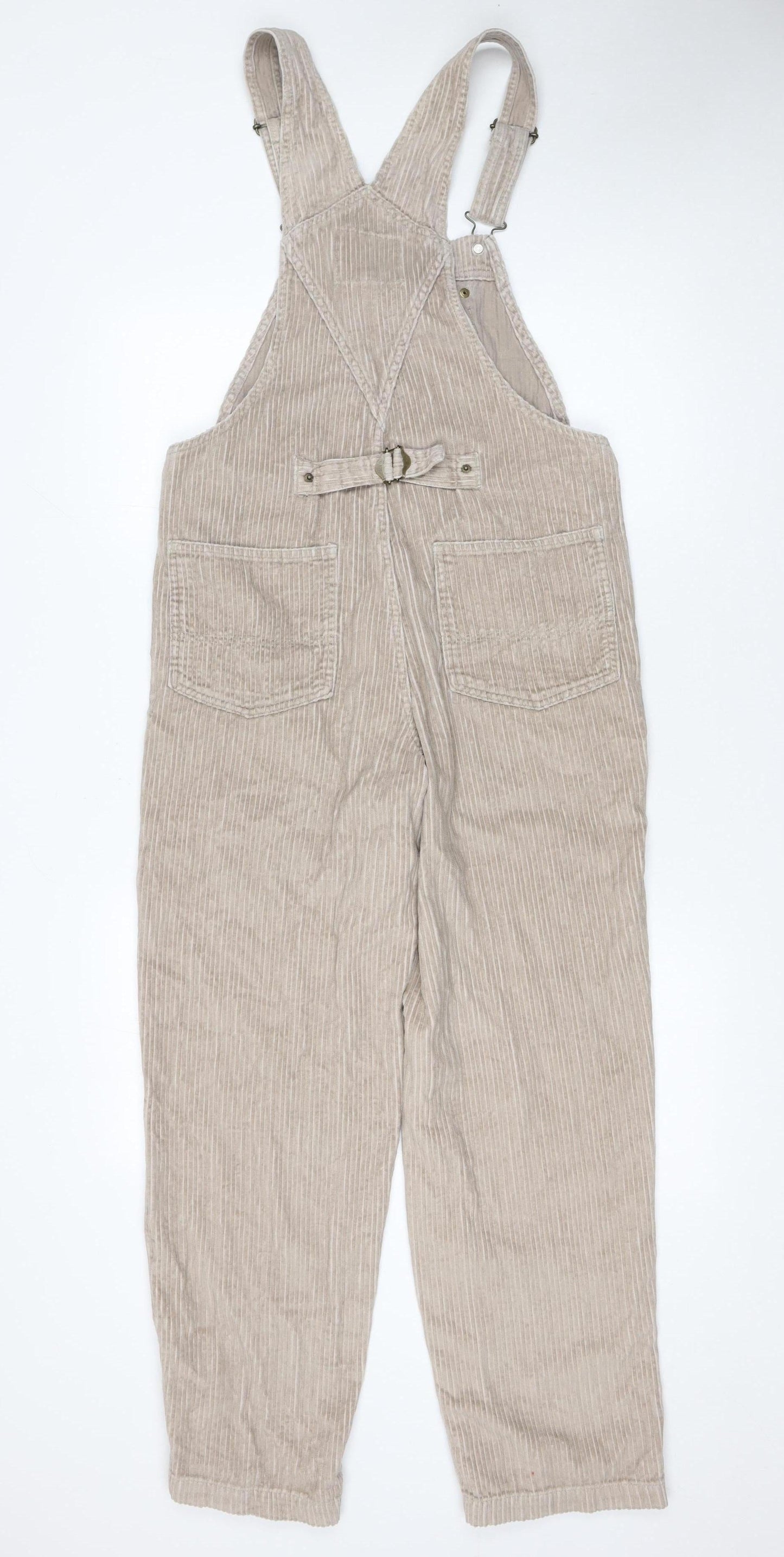 Womens UK Size XS Express One-Piece Beige Dungaree
