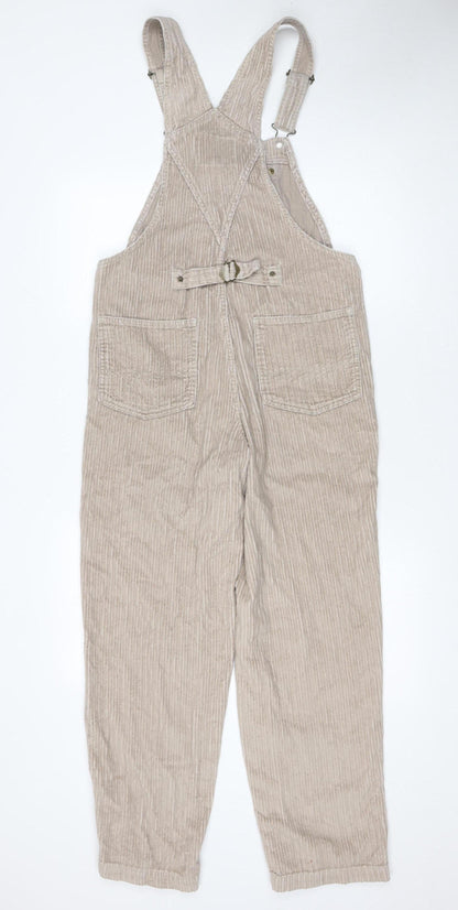Womens UK Size XS Express One-Piece Beige Dungaree