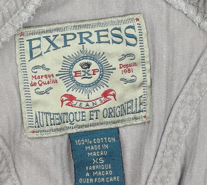 Womens UK Size XS Express One-Piece Beige Dungaree