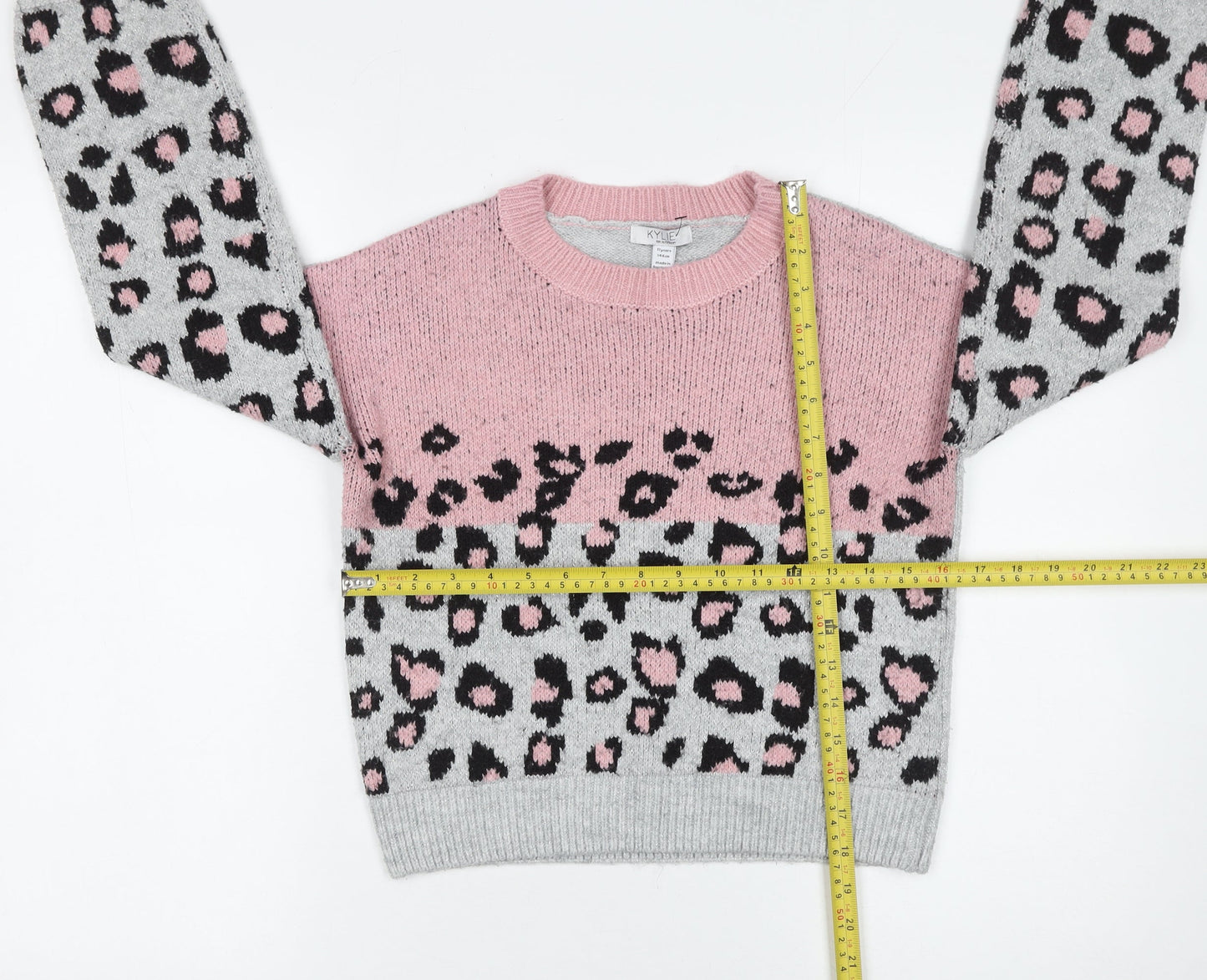 Girls UK Size 11 Years Kylie Pink Pullover Jumper