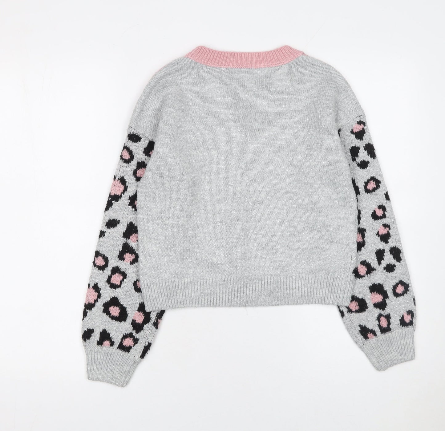 Girls UK Size 11 Years Kylie Pink Pullover Jumper