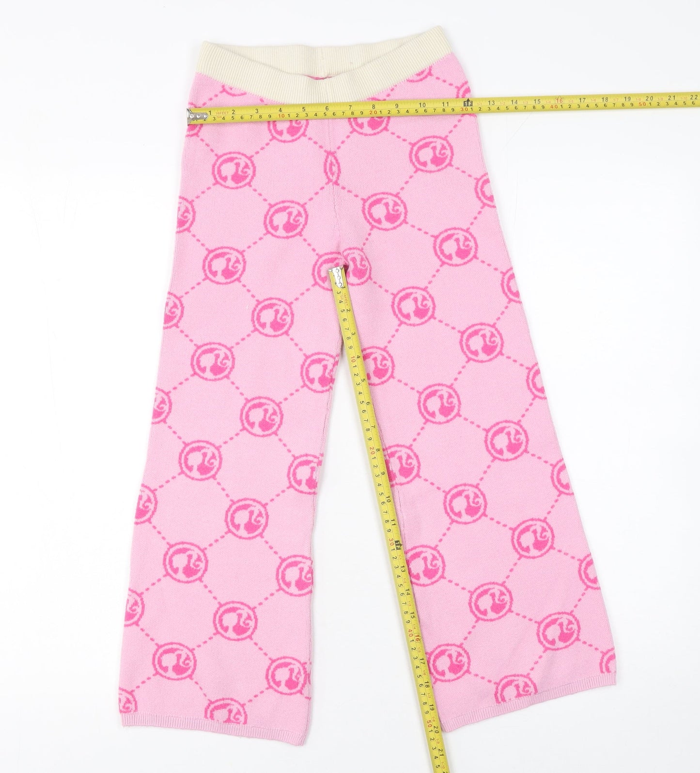 Girls UK Size 8-9 Years V by Very Regular Fit Sweatpants Pink Trousers