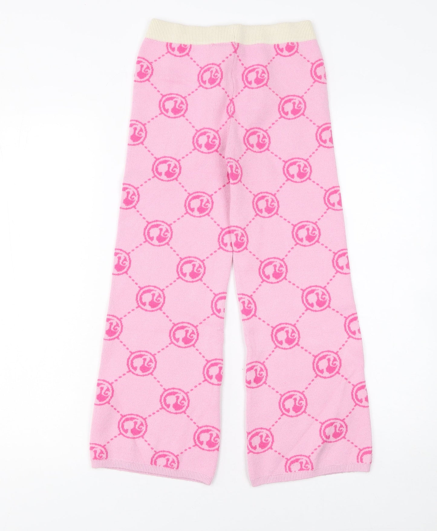 Girls UK Size 8-9 Years V by Very Regular Fit Sweatpants Pink Trousers