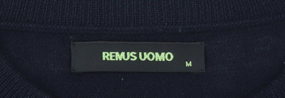Mens UK Size M Remus Uomo Blue Pullover Jumper