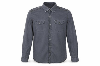 Hurley Men’s Grey Button-Up Long Sleeve Casual Shirt Size M