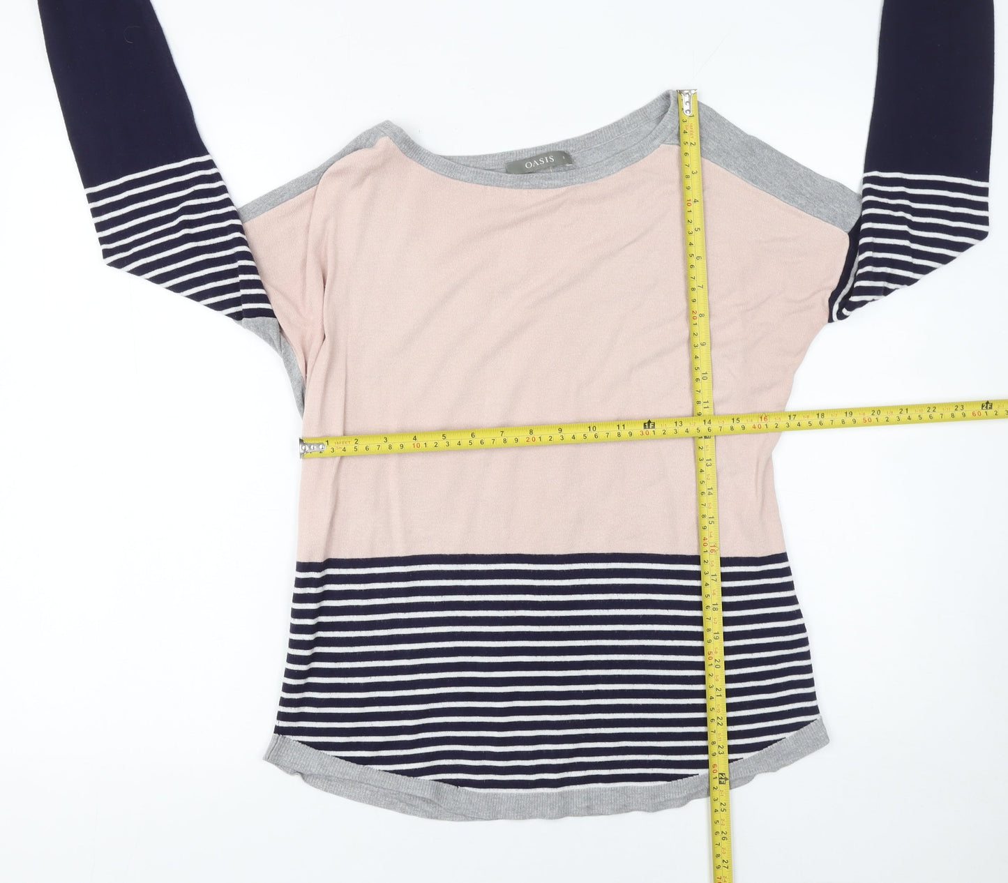 Womens UK Size S Oasis Multicoloured Pullover Jumper