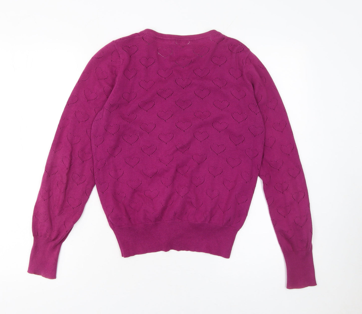 Womens UK Size 12 Yumi Purple Cardigan Jumper