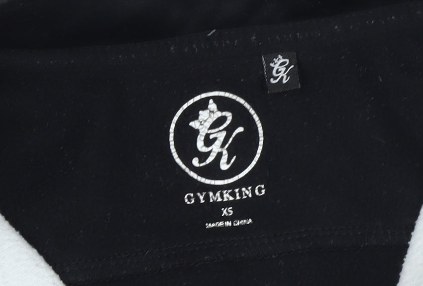 Mens UK Size XS GYMKING Black Pullover Sweatshirt