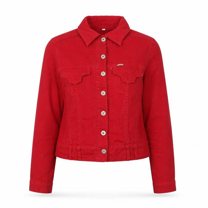 Womens UK Size M Sponge Red Basic Jacket