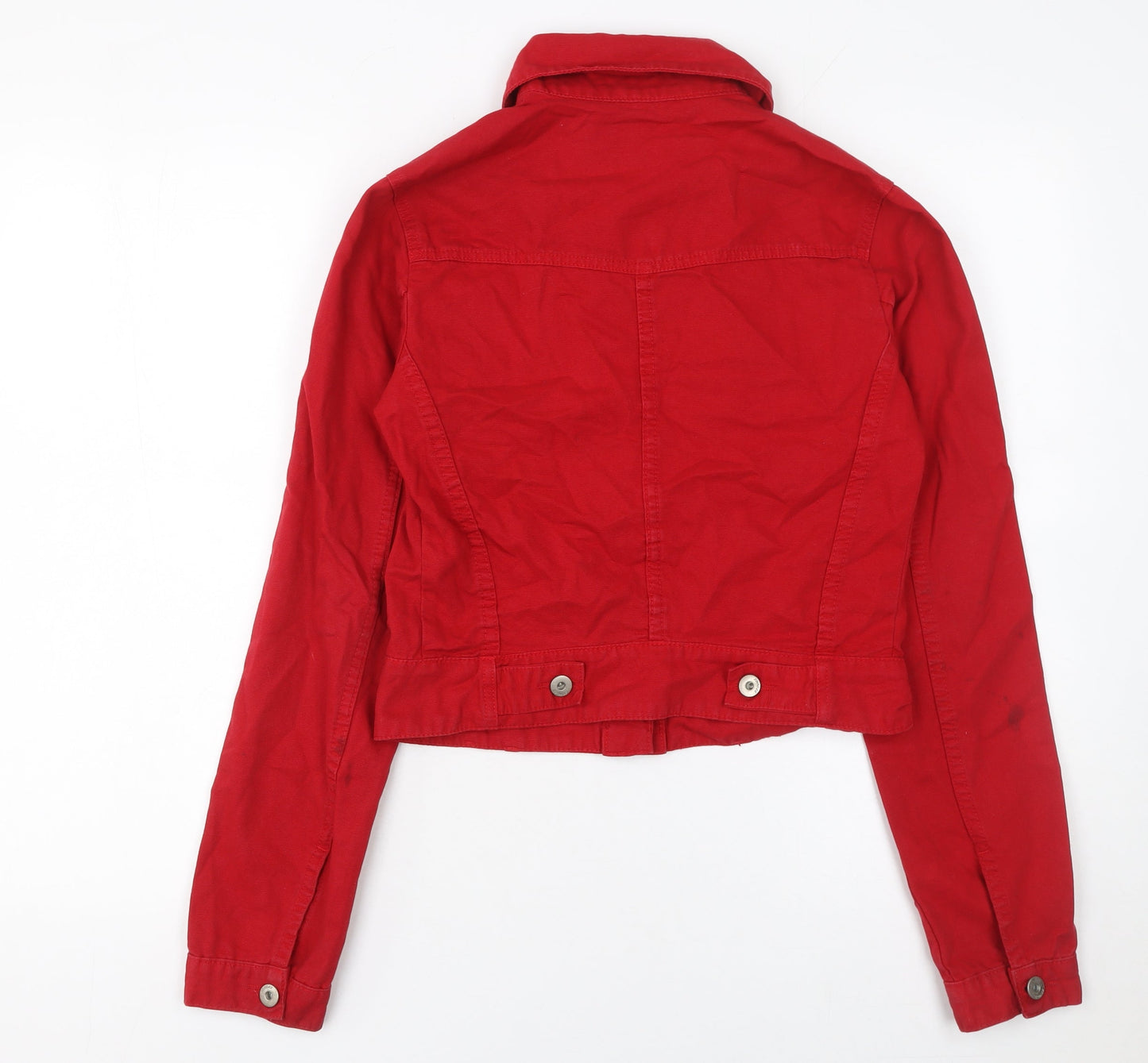 Womens UK Size M Sponge Red Basic Jacket