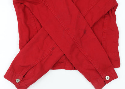 Womens UK Size M Sponge Red Basic Jacket
