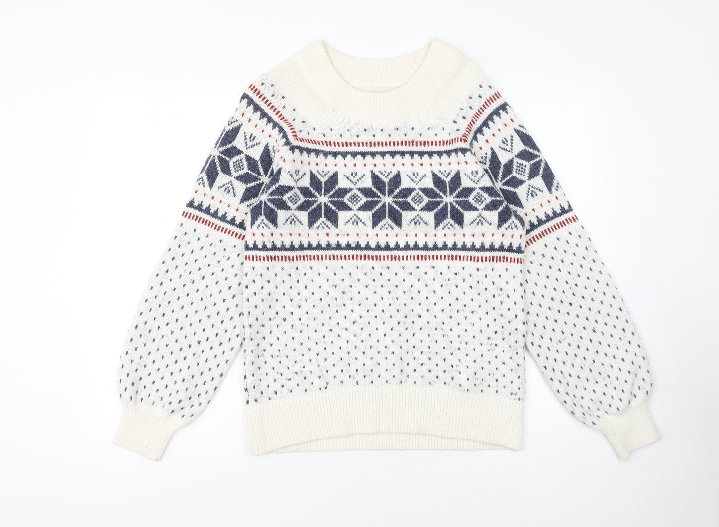 Womens UK Size S Abercrombie & Fitch Ivory Pullover Jumper