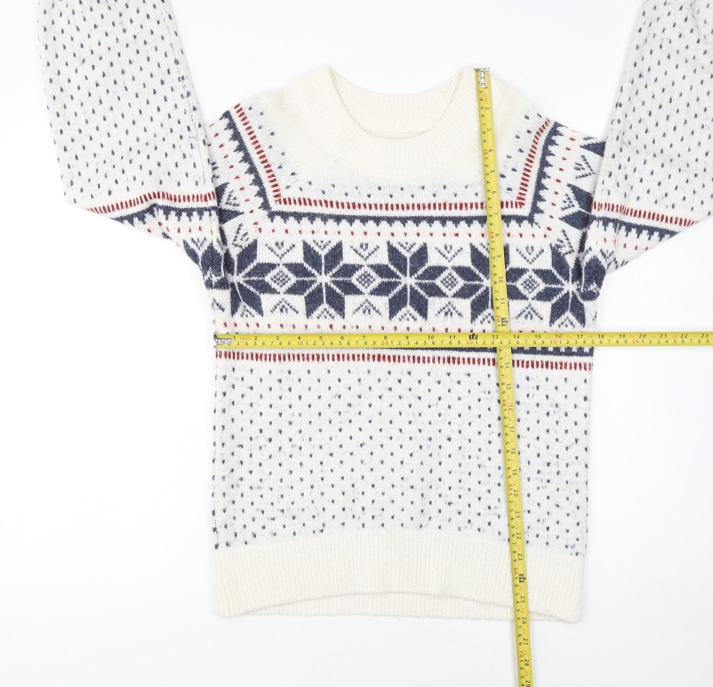 Womens UK Size S Abercrombie & Fitch Ivory Pullover Jumper