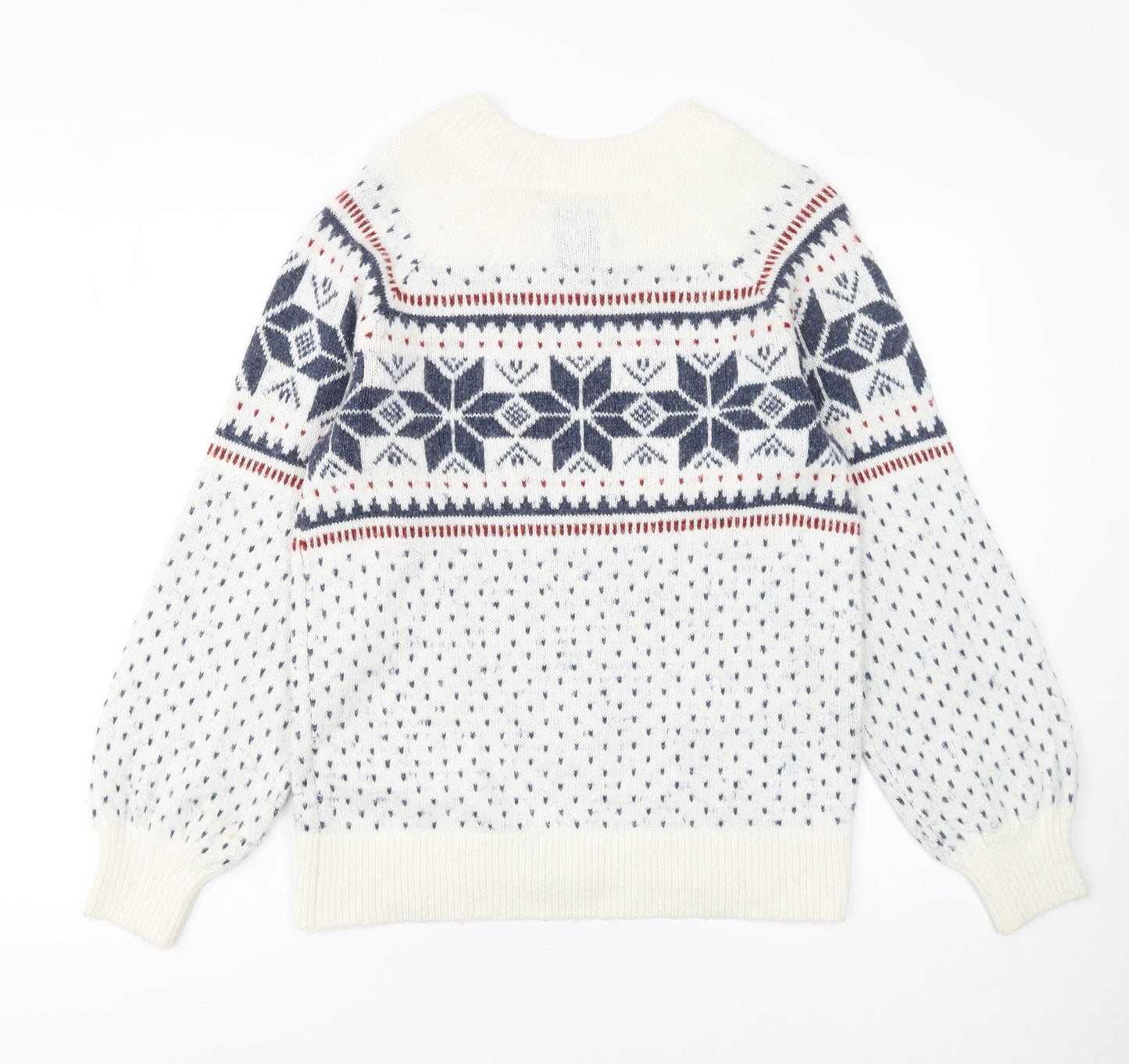 Womens UK Size S Abercrombie & Fitch Ivory Pullover Jumper