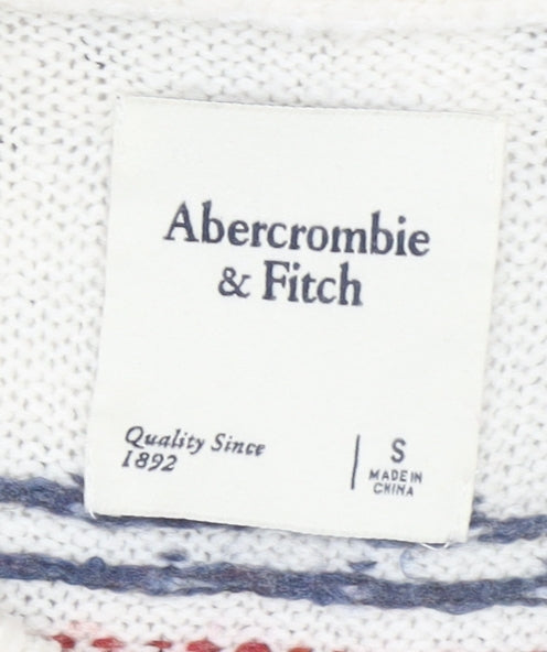 Womens UK Size S Abercrombie & Fitch Ivory Pullover Jumper