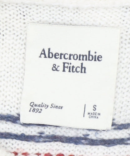 Womens UK Size S Abercrombie & Fitch Ivory Pullover Jumper