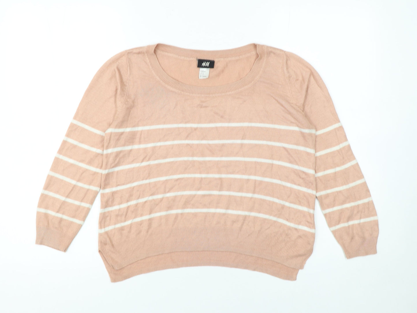 Womens UK Size S H&M Beige Pullover Jumper
