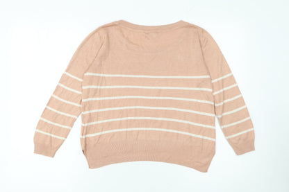 Womens UK Size S H&M Beige Pullover Jumper