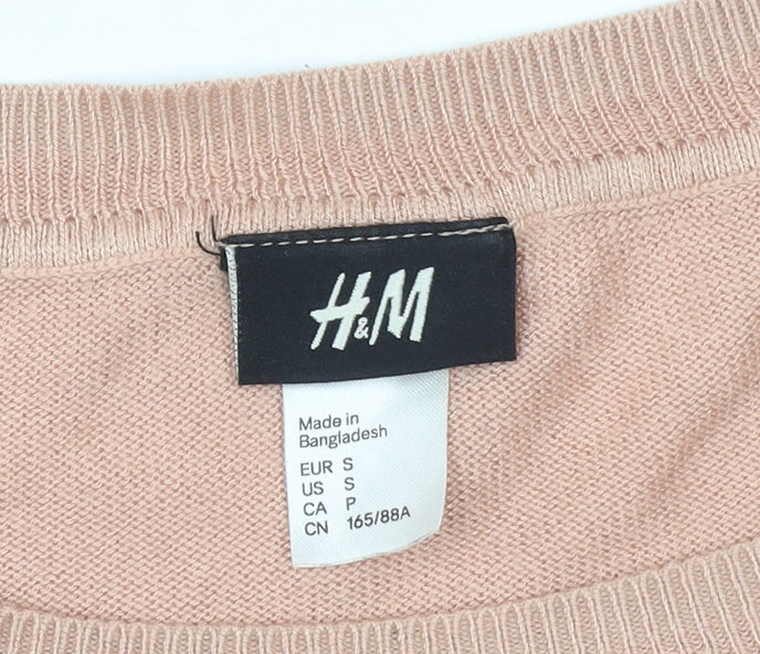 Womens UK Size S H&M Beige Pullover Jumper