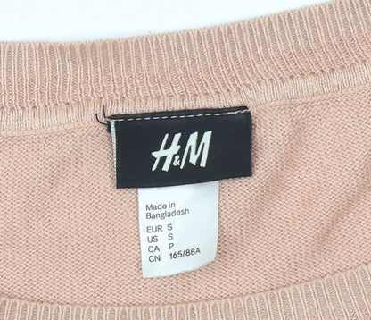 Womens UK Size S H&M Beige Pullover Jumper