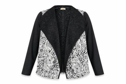 Womens UK Size S Silk Black Basic Jacket