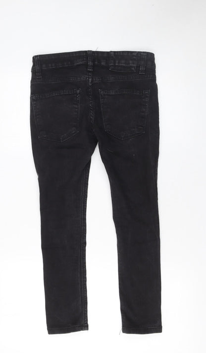 Mens UK Size 28 River Island Slim Fit Skinny Black Jeans