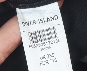 Mens UK Size 28 River Island Slim Fit Skinny Black Jeans