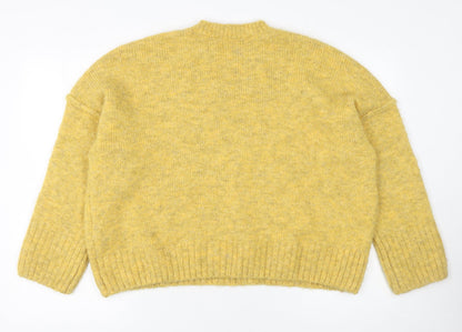 Womens UK Size M Urban Outfitters Yellow Pullover Jumper