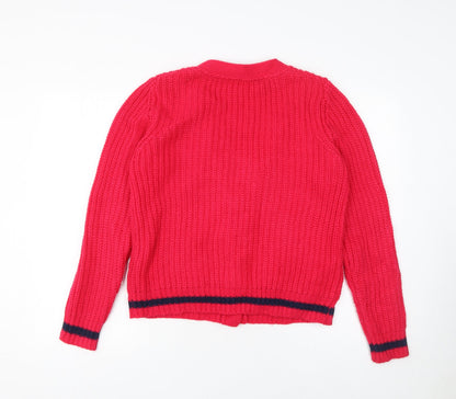 Womens UK Size 14 Atmosphere Red Cardigan Jumper