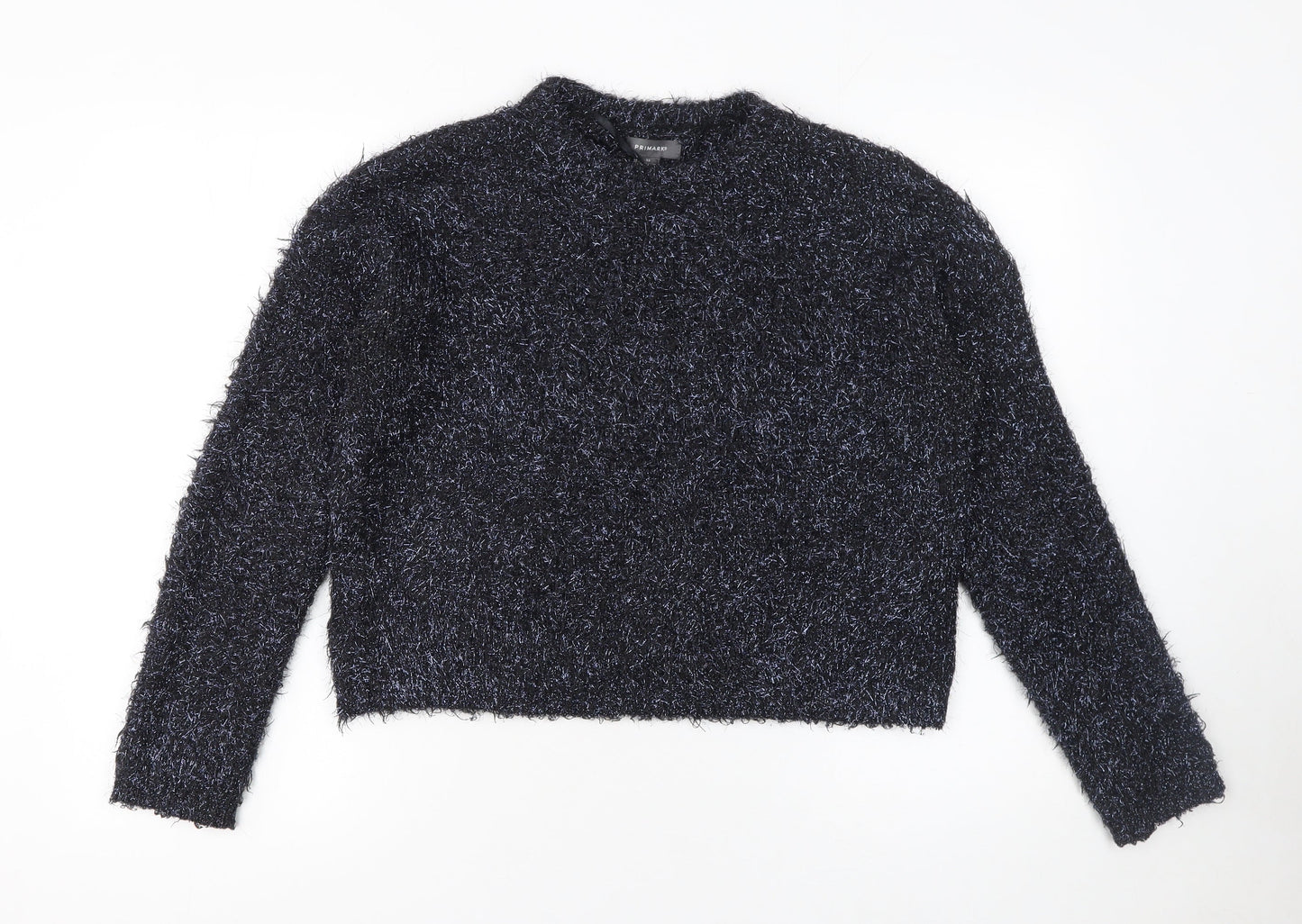 Womens UK Size XS Primark Black Pullover Jumper