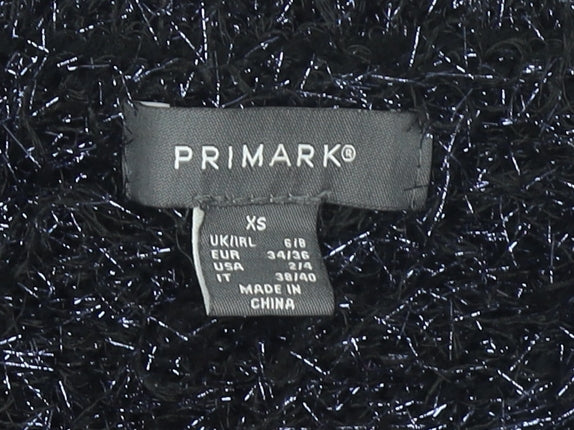 Womens UK Size XS Primark Black Pullover Jumper
