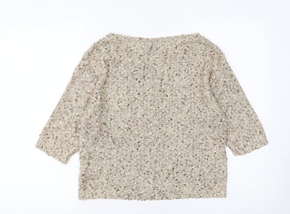 Womens UK Size S H&M Beige Pullover Jumper