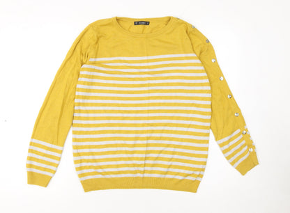 Womens UK Size S Dunnes Yellow Pullover Jumper