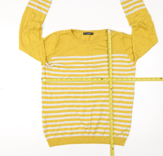 Womens UK Size S Dunnes Yellow Pullover Jumper