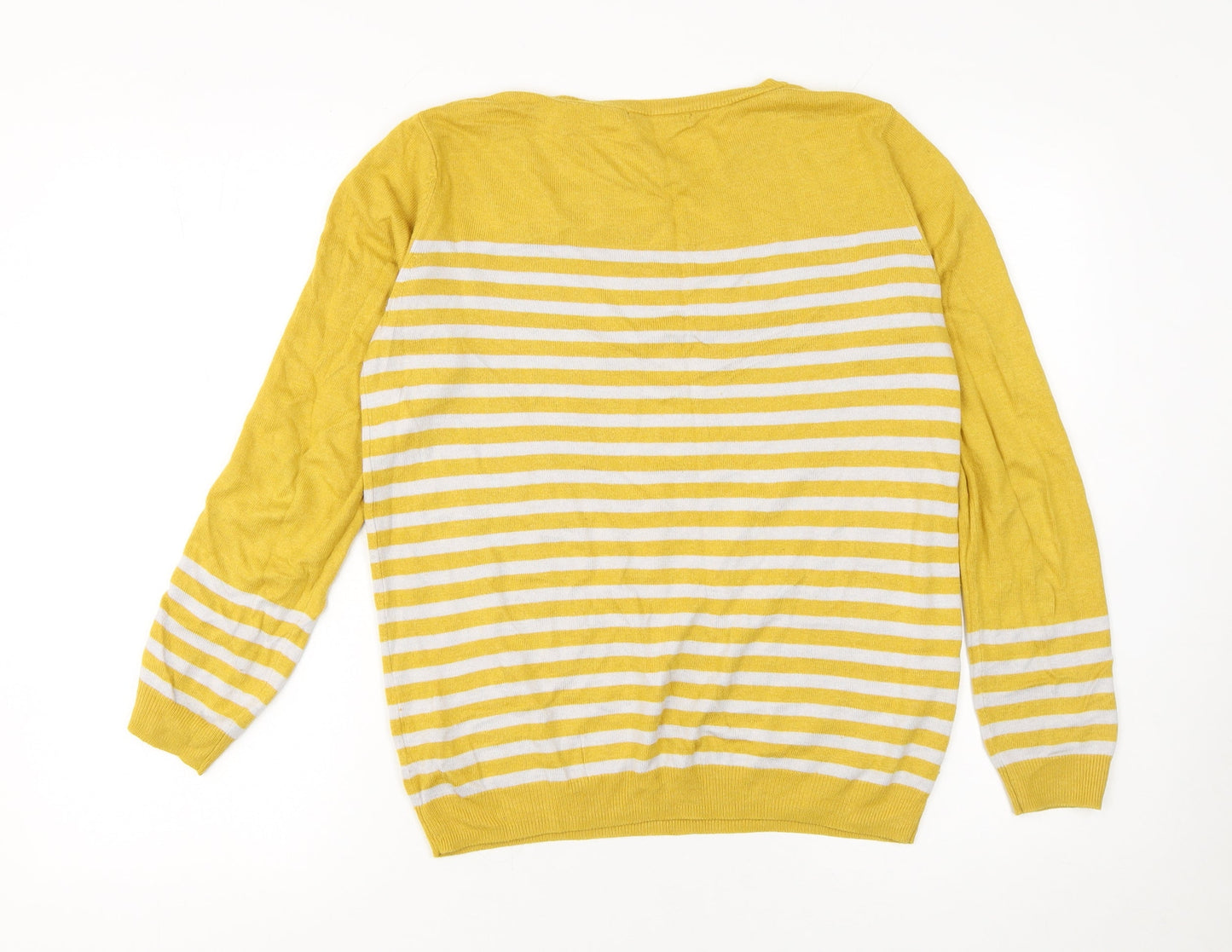 Womens UK Size S Dunnes Yellow Pullover Jumper