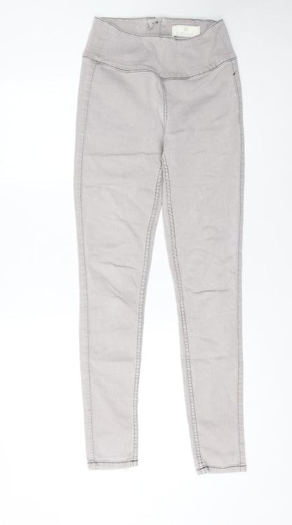 Womens UK Size S Pieces Slim Fit Jegging Grey Jeans