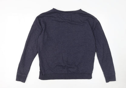 Womens UK Size S H&M Blue Pullover Sweatshirt