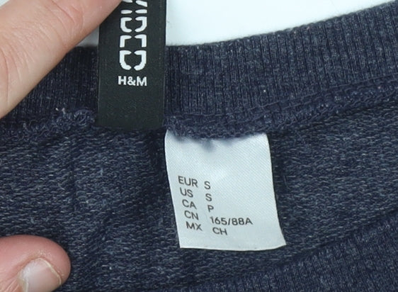 Womens UK Size S H&M Blue Pullover Sweatshirt