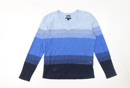 Womens UK Size M Tommy Hilfiger Blue Pullover Jumper