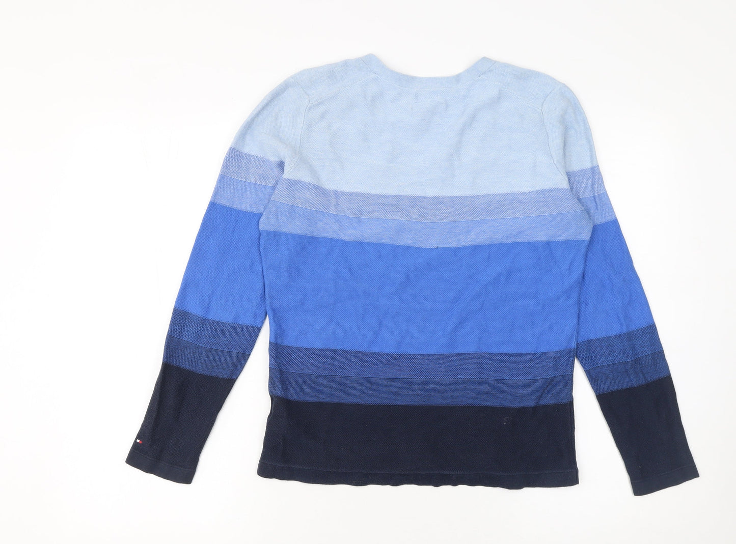 Womens UK Size M Tommy Hilfiger Blue Pullover Jumper
