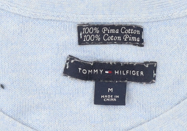 Womens UK Size M Tommy Hilfiger Blue Pullover Jumper