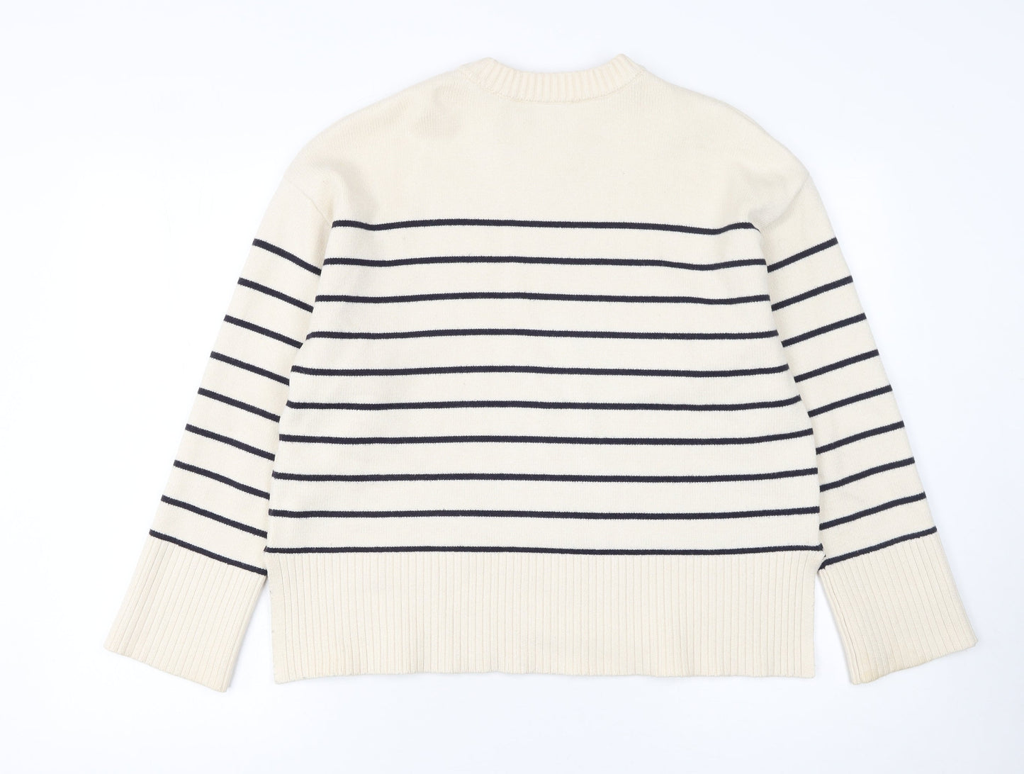 Womens UK Size S Zara Ivory Pullover Jumper